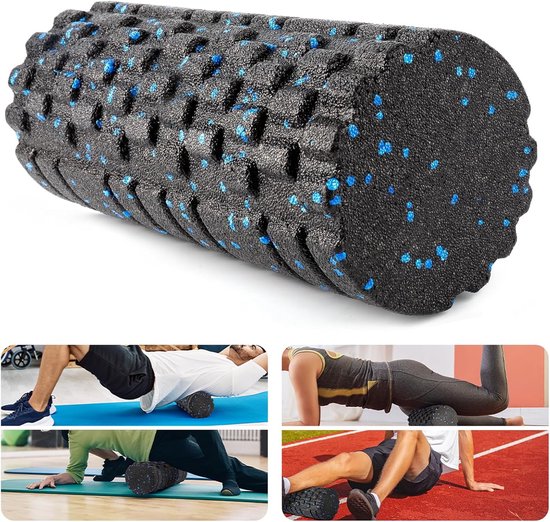 Fascia Roller met 3D Textuur voor Spierontspanning, 33x14cm, Ideaal voor Rug, Wervelkolom en Benen, Medium Hardheid voor Effectieve Massages