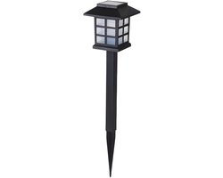 Sunnydays Tuinlampen / prikspot Solar Lumio - zwart - kunststof - waterbestendig - 38 cm