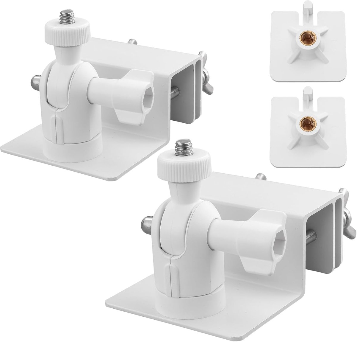 Dakgoot Bevestiging - Zonnepaneel Houder - Veilige Installatie - Weerbestendig Aluminium - 6x7.4x6cm - Wit
