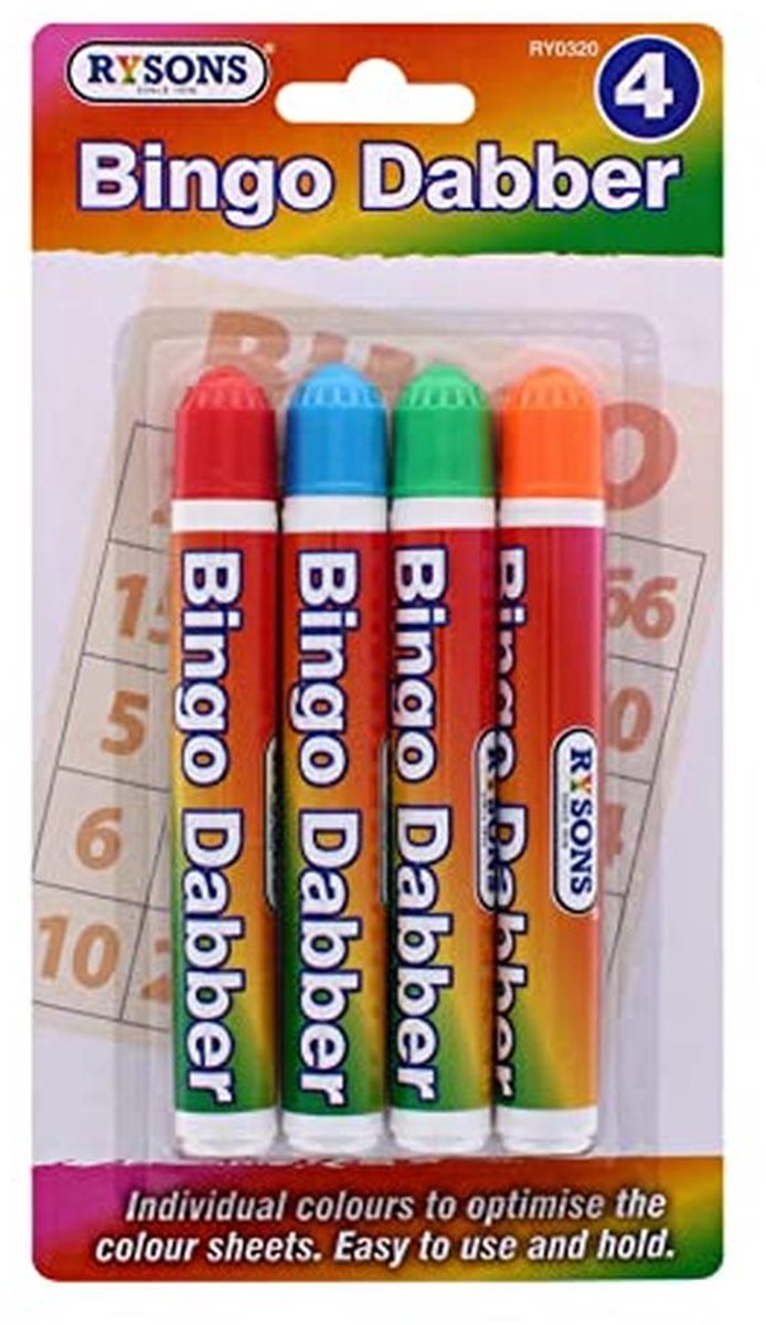 Bingo Dabbers 4 Kleuren | Marker voor Bingo Spellen