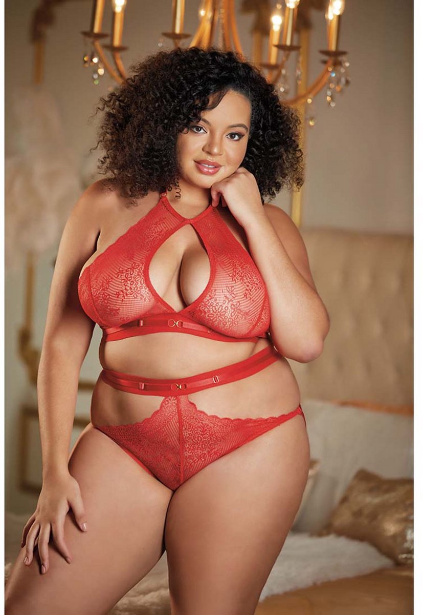 Kant Haltertop Backless Panty Set