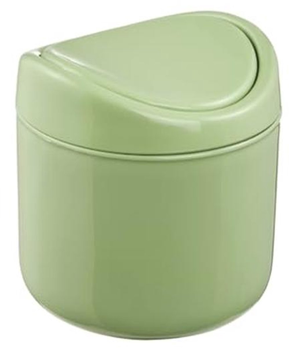 Groene Eco Prullebak Ø 14 x 13 cm - Duurzaam Afval Scheiden