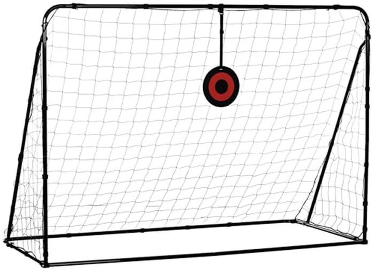 Verstelbaar Voetbaldoel met Rebound Net - Trainingsdoel voor Thuis of Buiten - 213 x 150 x 100 cm