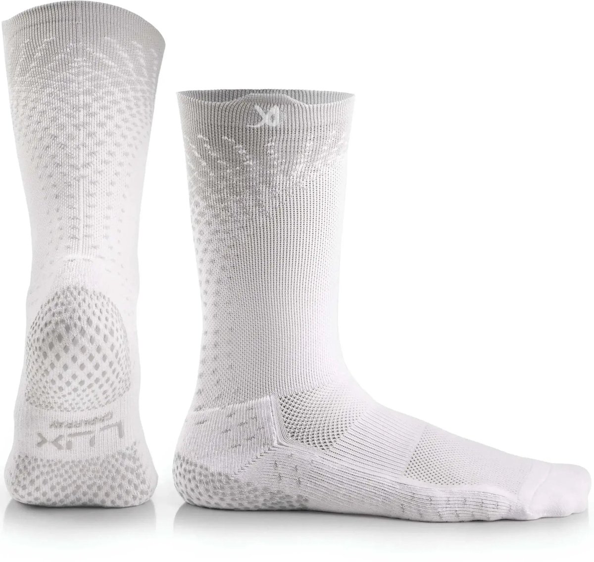 LUX ProCleat Performance Grip Sokken – Kuitlengte – Wit – Volwassen maat (EU 39–46 / US 6–11.5) – Antislip sokken voor voetbalschoenen, honkbal en training