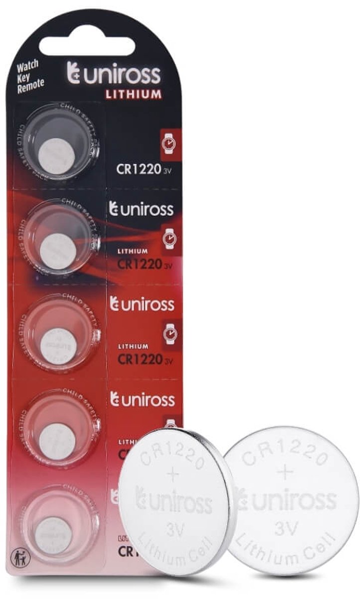Uniross Lithium Button CR1220 3V 5 pack