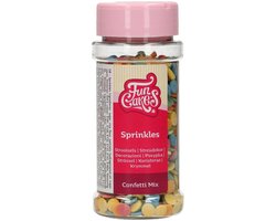 FunCakes Suikerdecoraties - Confetti Mix - 6mm - 60g - Eetbare Taartdecoratie