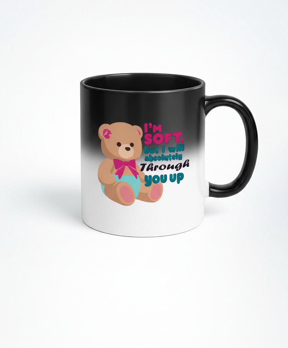 Zachte Teddybeer Magic Mug - Kleur veranderende Mok met Liefdevolle Boodschap
