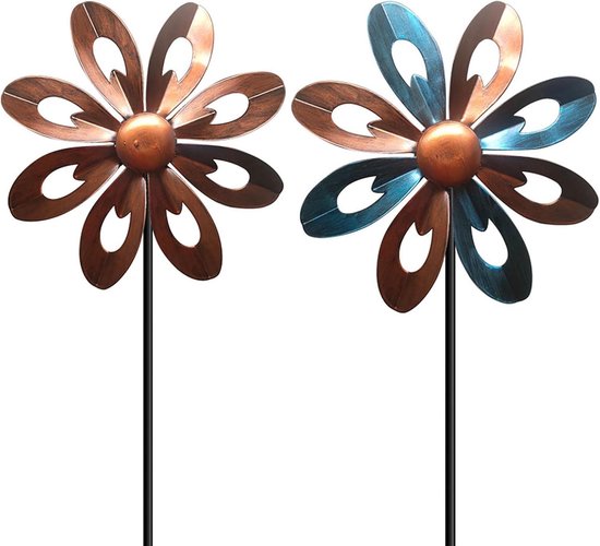 Metalen Tuinspinners voor Buiten - Tuinwindvanger en Windmolens - Premium Kinetische Windsculptuur voor Patio, Gazon en Tuin — afbeelding 2