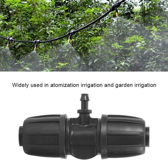 Connector voor Garden Irrigatie, 10 stuks, 16 mm tot 4/7 - Barbed Tee Connector - Voor PE broek - Waterdichte Verbindingsslangen van Sildez — afbeelding 5