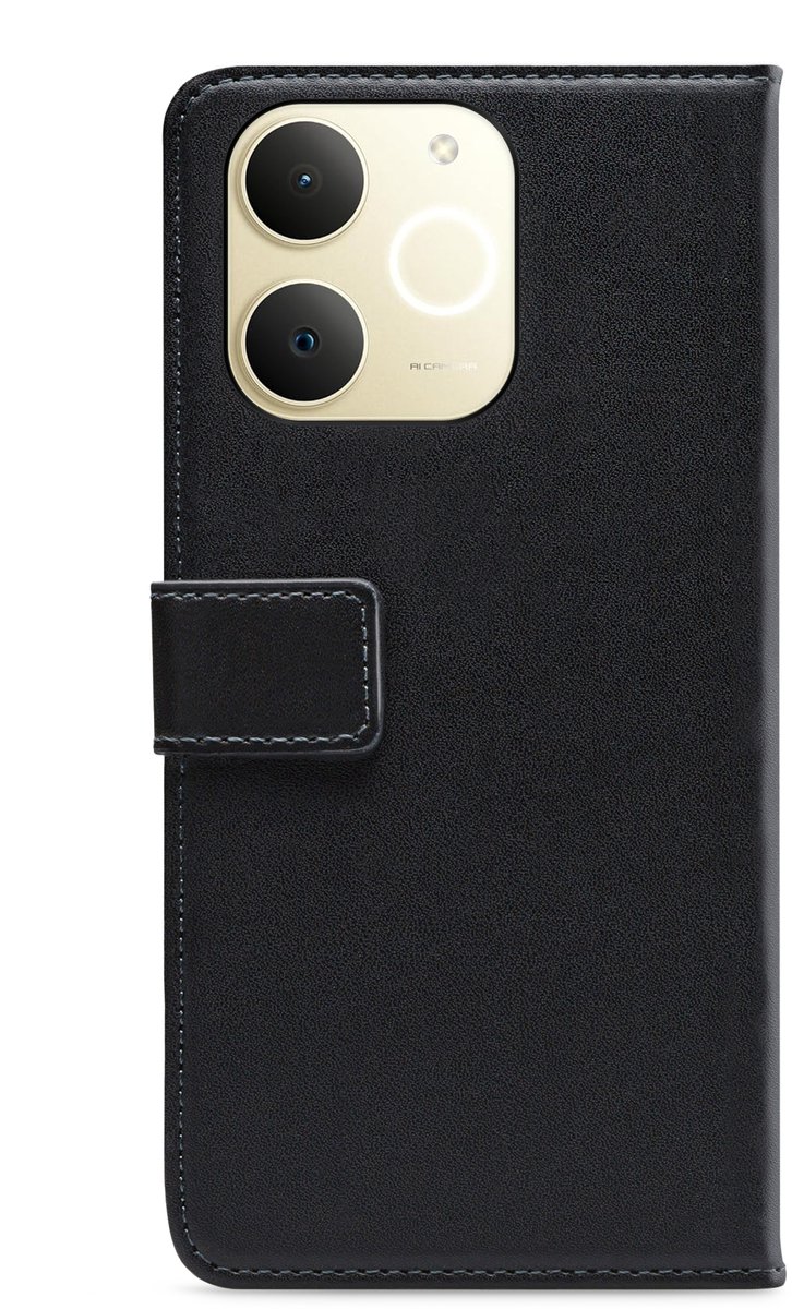 Mobilize Telefoonhoesje geschikt voor Realme Note 70T Hoesje | Mobilize Classic Gelly Wallet Bookcase Portemonnee | Pasjeshouder voor 2 Pasjes | Telefoonhoesje voor Pinpas / OV Kaart / Rijbewijs - Zwart