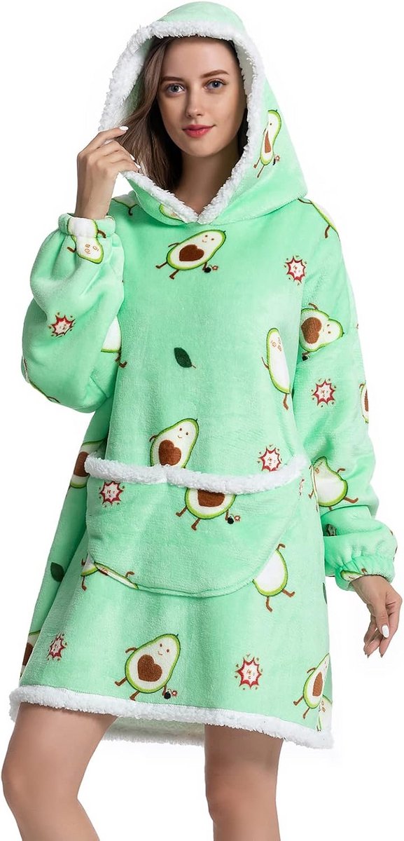 Oversized Deken Hoodie voor Dames en Heren met Mouwen - Warm en Knuffelig