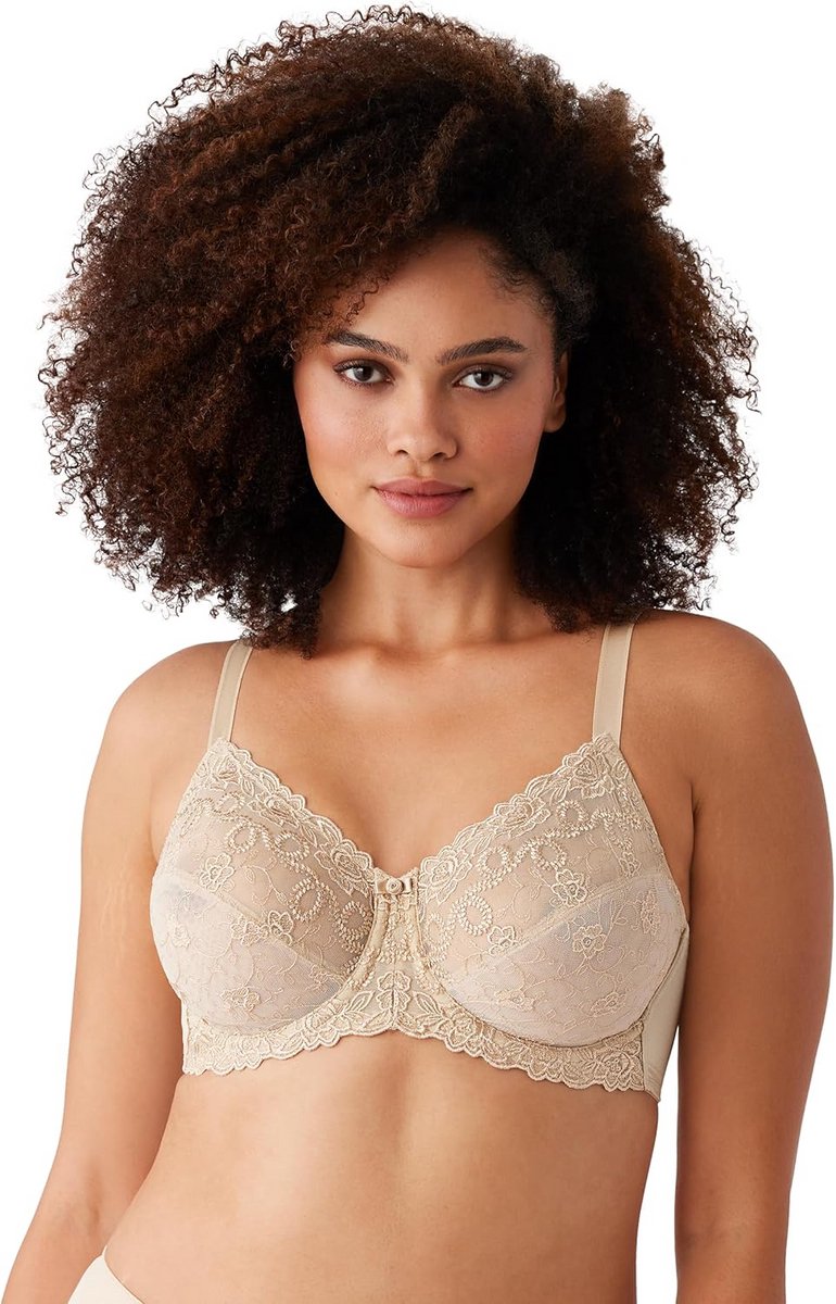 Voorgevormde Beugelbeha met Elegante Bloemige Borduurdetails voor Vrouwen