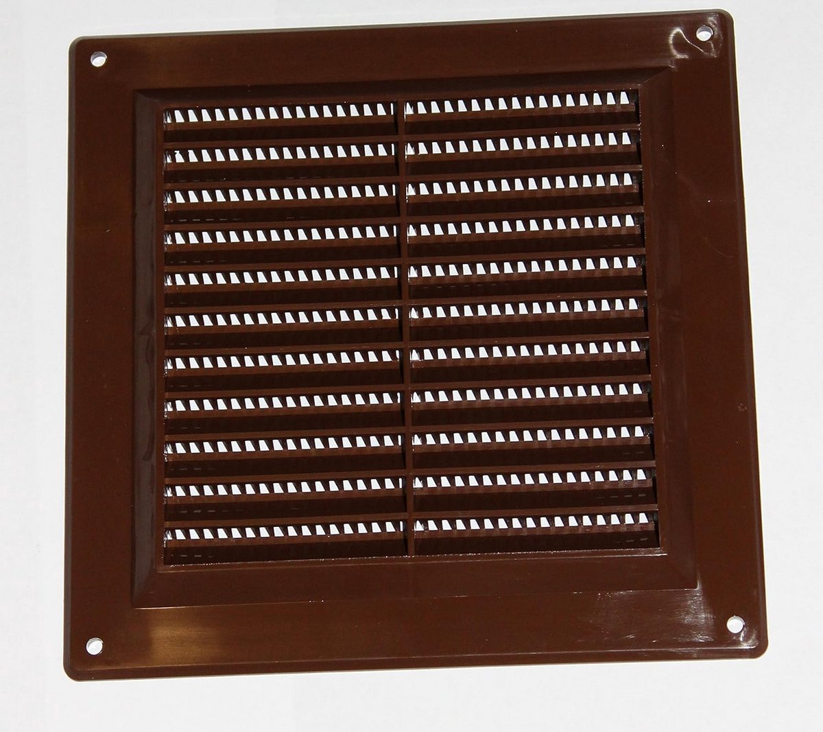 Kunststof Ventilatie Rooster Bruin 150x150 mm - Ventilatieopening voor Binnen en Buiten