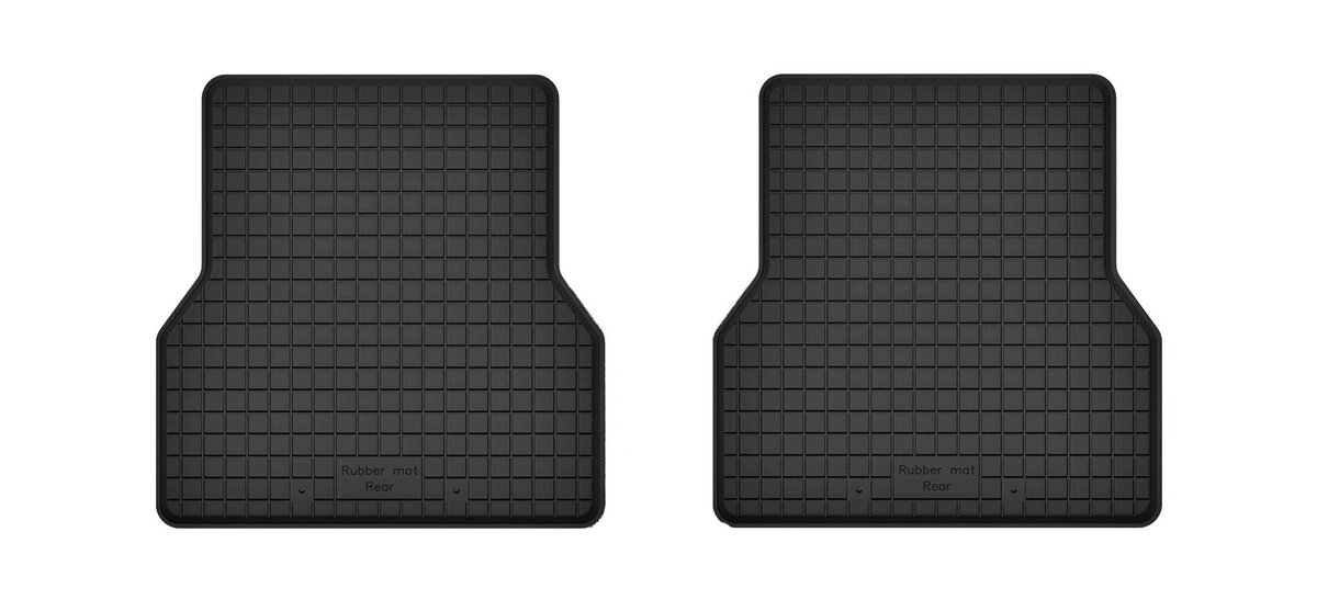 Wielganizator - Mercedes W207 Coupe E-Klasse - Achterste Rubber Automatten - 1,5 cm Rand