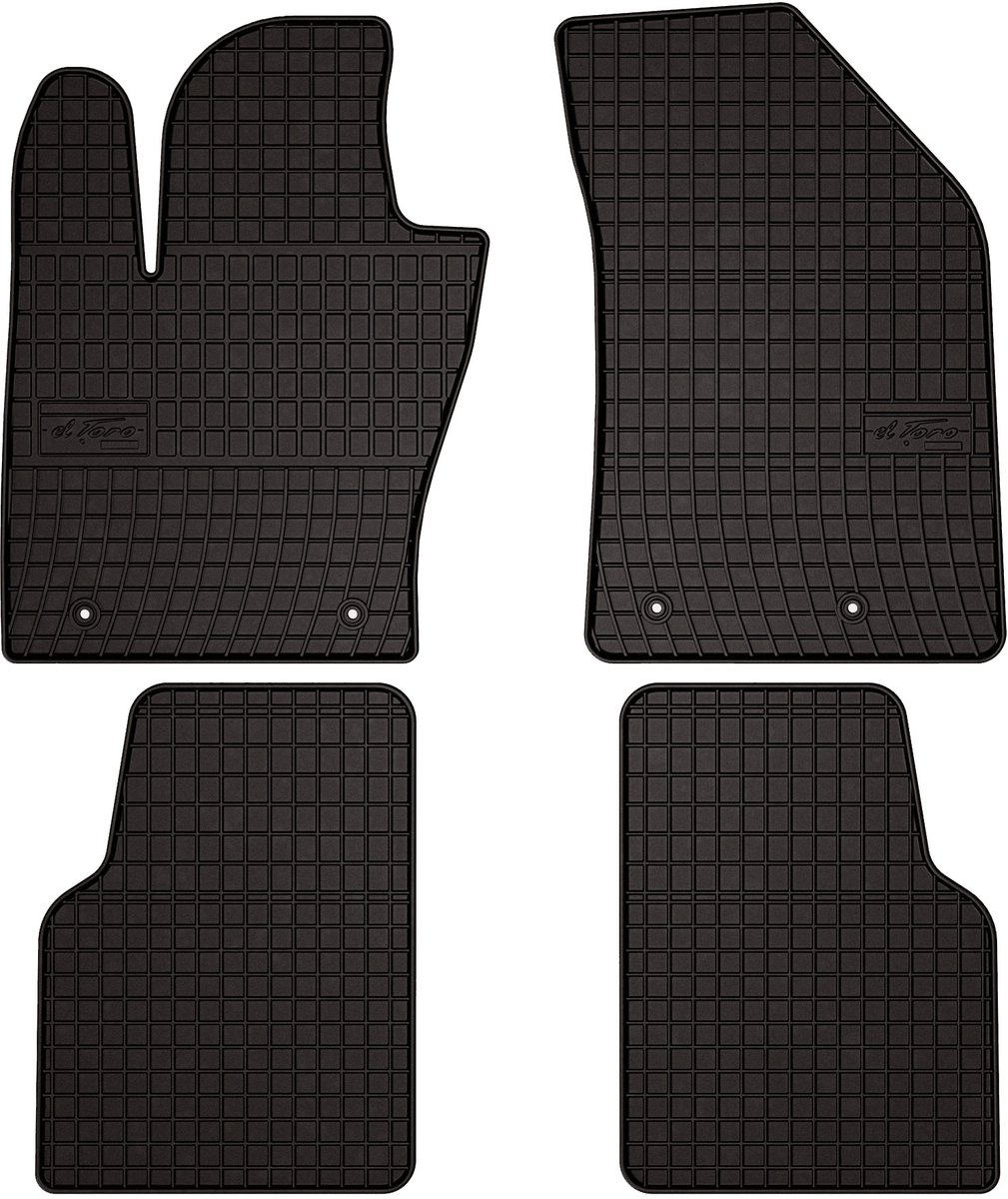 Wielganizator SolidPRO Serie - Rubber Auto Vloermatten - Jeep Compass II - Zwart - Op Maat