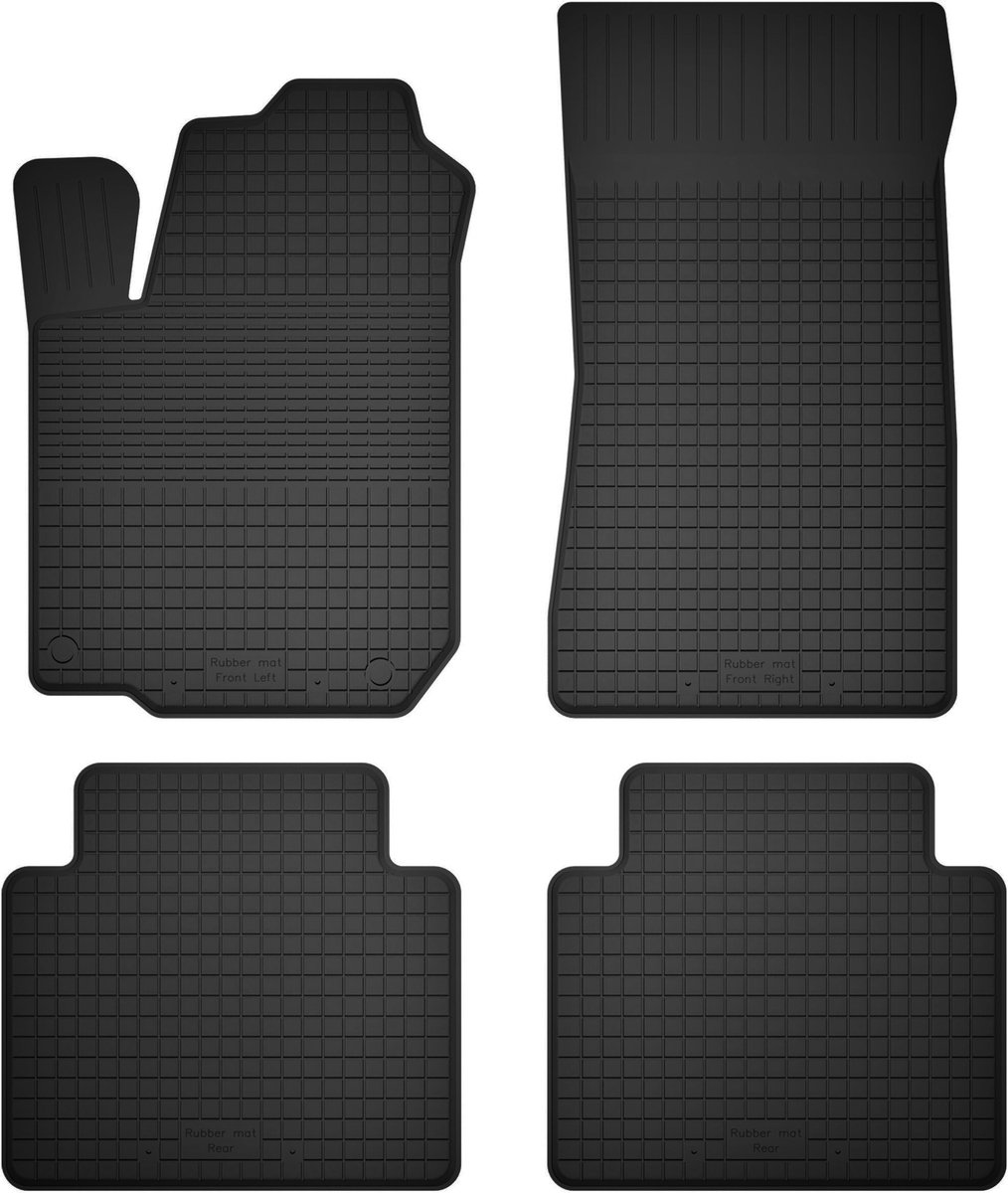 Wielganizator - BasicProtect Serie - Rubber Automatten - Subaru Forester V SUV - 4-delige Set - Weerbestendig