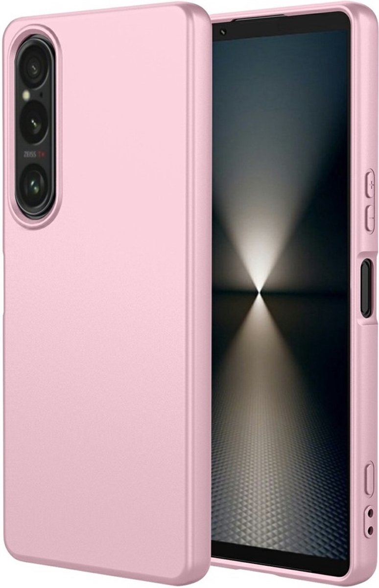 Hoesje geschikt voor Sony Xperia 1 VII - Phonesta Soft Silk Silicone Back Cover - Roze