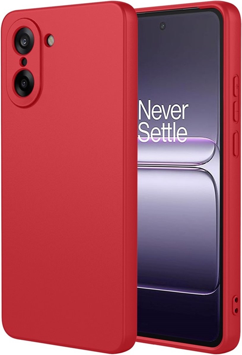 Hoesje geschikt voor OnePlus Nord CE5 - Phonesta Soft Silk Silicone Back Cover - Rood