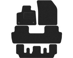 Wielganizator WLG-CARLUX-ANTHRA Serie - Automatten - Peugeot 5008 II GT line - 7 zitplaatsen - Antraciet