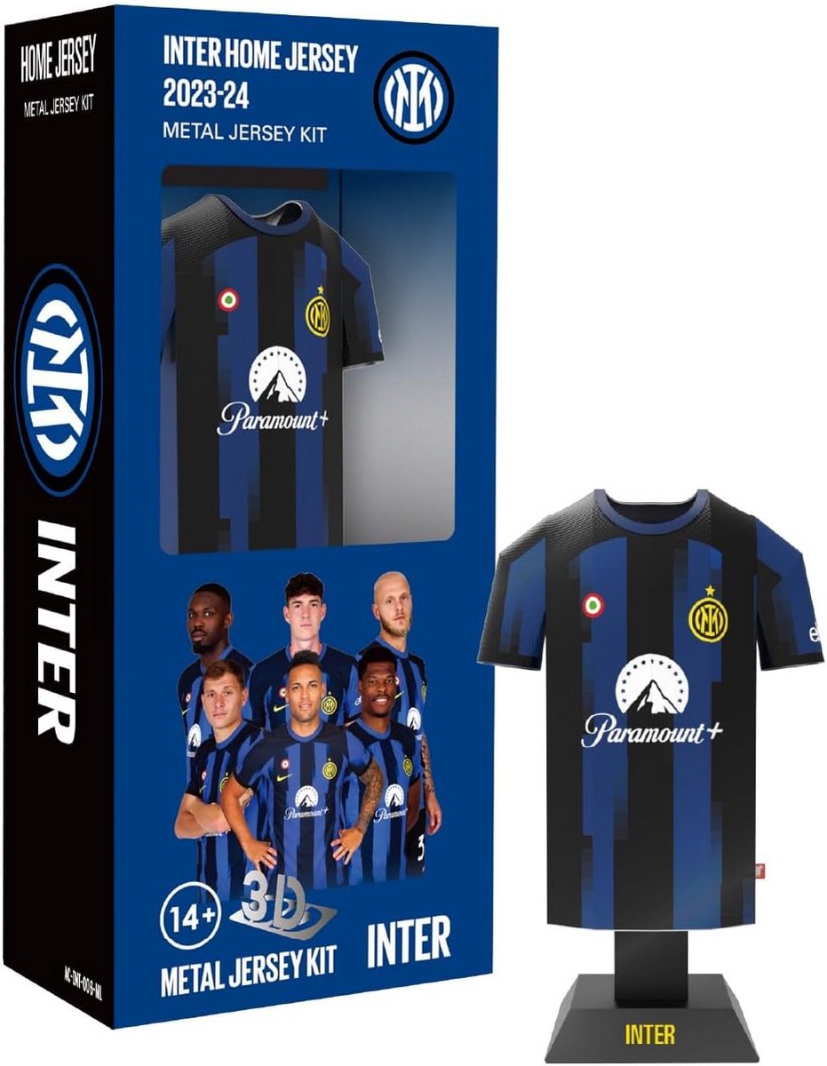 Miniatuur Voetbalshirt Thuistenue 2023-2024 - RVS Model met Montagehoes - Cadeau & Verzamelobject