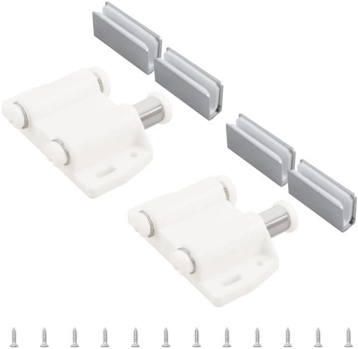 Magnetische Drukopener voor Glazen Deuren, 2 Stuks