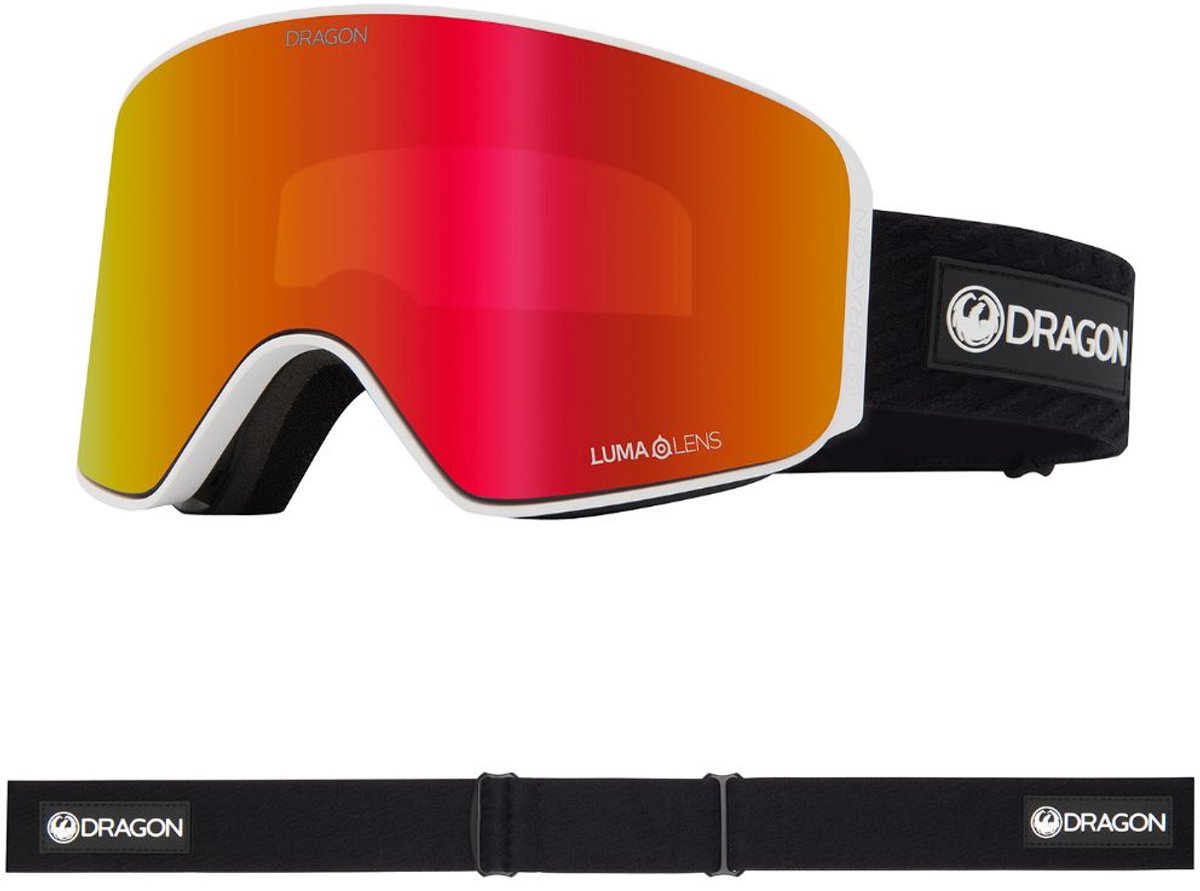 Dragon Alliance NFX MAG OTG Skibril - Icon Red/Red Ion & Light Rose