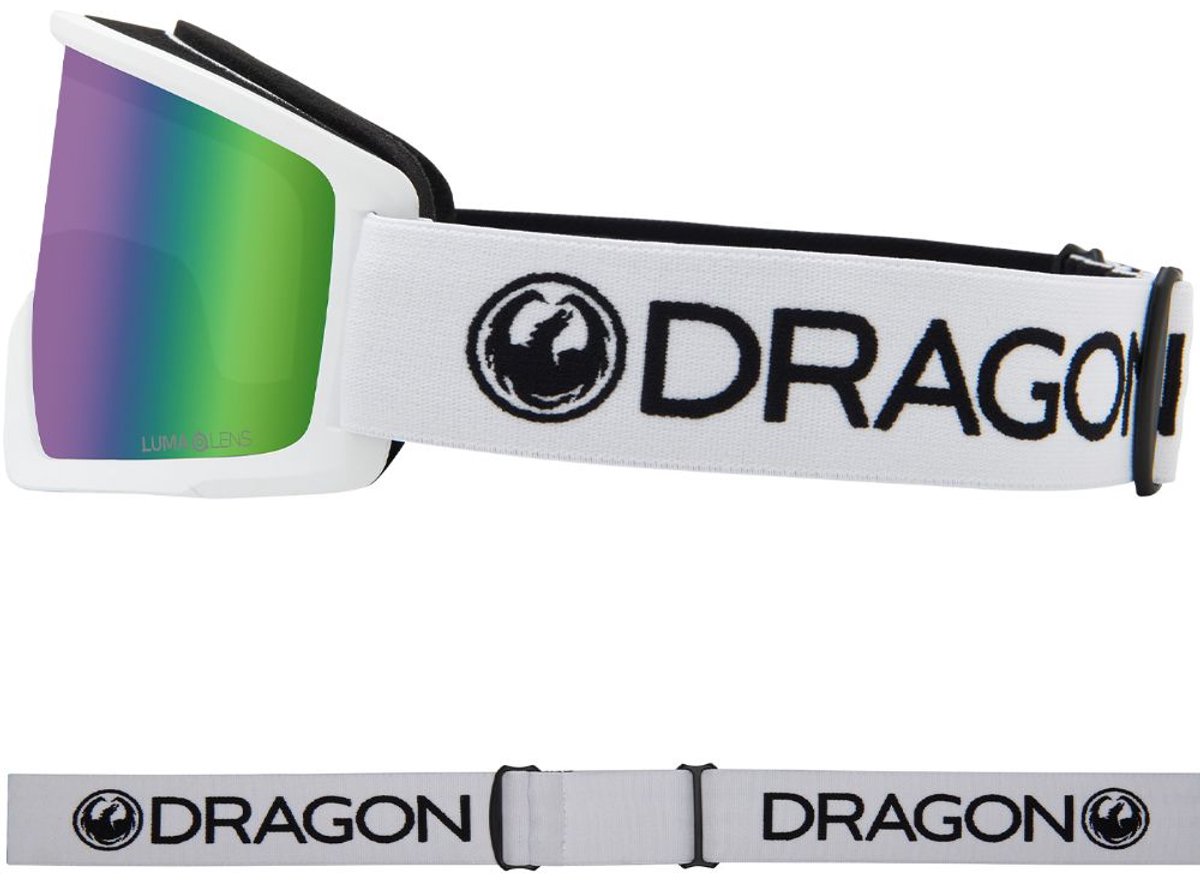 Dragon Alliance DX3 OTG Skibril - White/Green Ionized