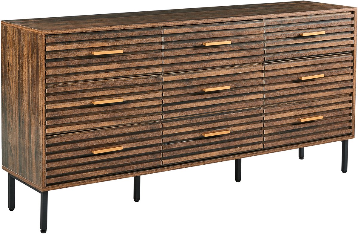 KEITH - Ladekast - Donkerbruin - MDF