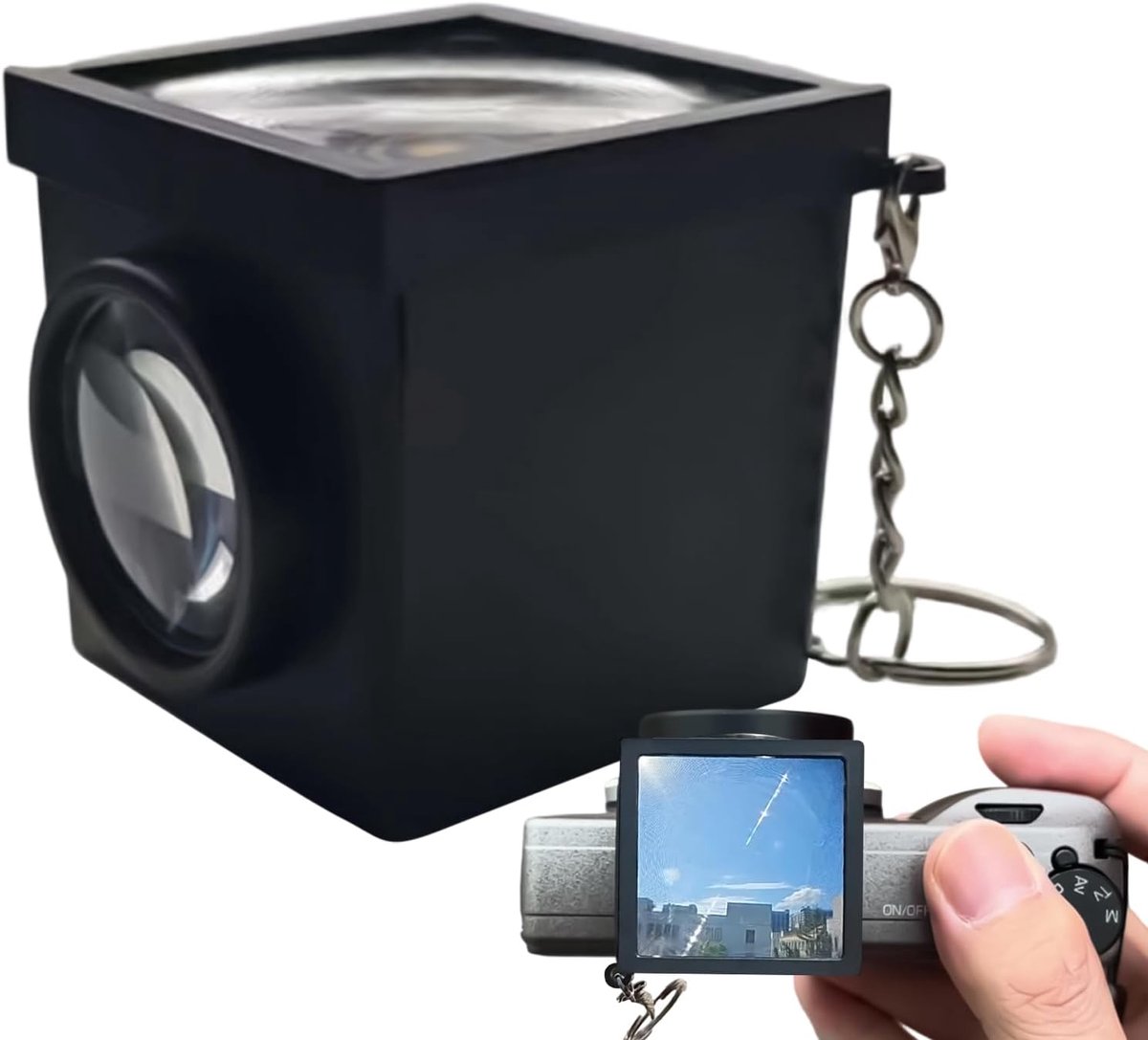 Camera Zoeker - Optische Sensor - Straat fotografie - 3D Geprint Ontwerp - 50 mm - Zwart