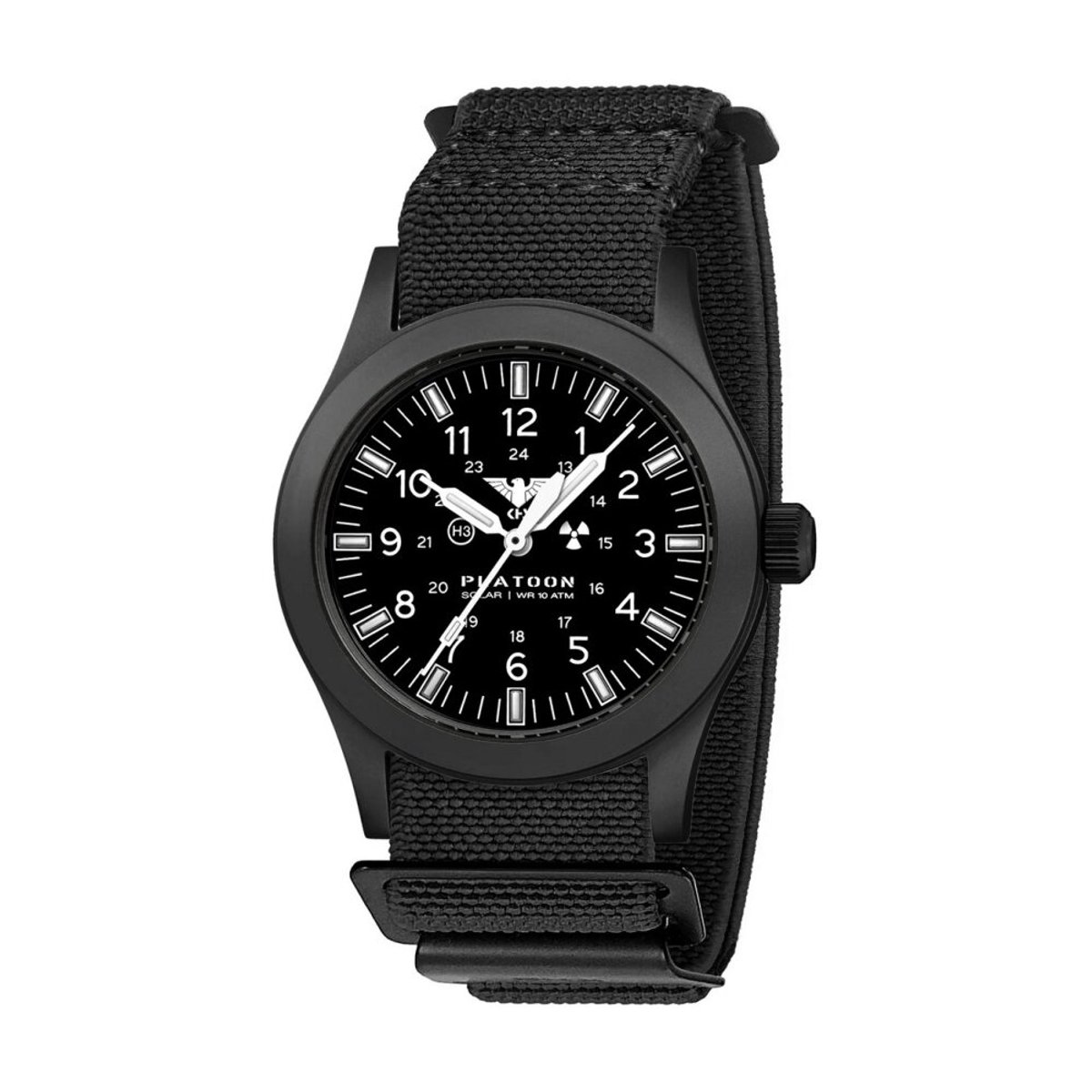 KHS - KHS.PLABSSF.DFB - Polshorloge - Heren - PLATOON Black Steel Solar