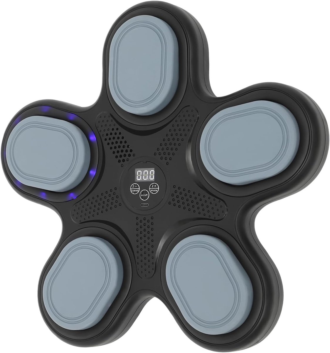Muziek Boksmachine - Slimme Bokspiegel - Stressvermindering Thuis - 9 Snelheidsmodi - 35.4cm Diameter - Zwart