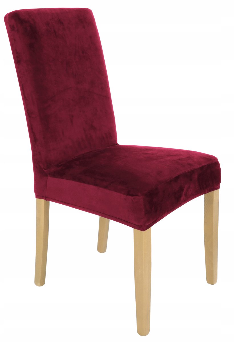 Ubieramy-meble - Stoelbekleding - Bordeaux - Elastisch Velours