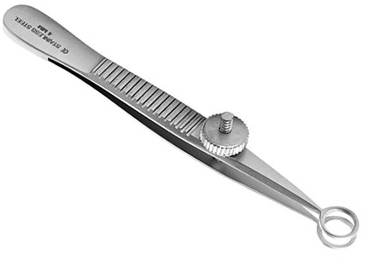 Crazy Needles Piercing Pincet - Klein Oogje, Gesloten
