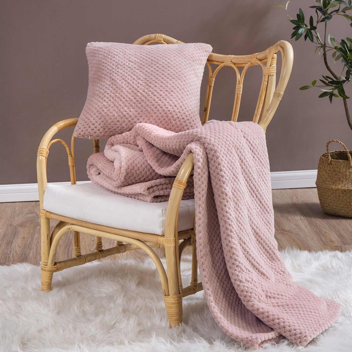 Zachte Microvezel Plaid Monte 200x220 cm - Dekentje voor Bank & Bed