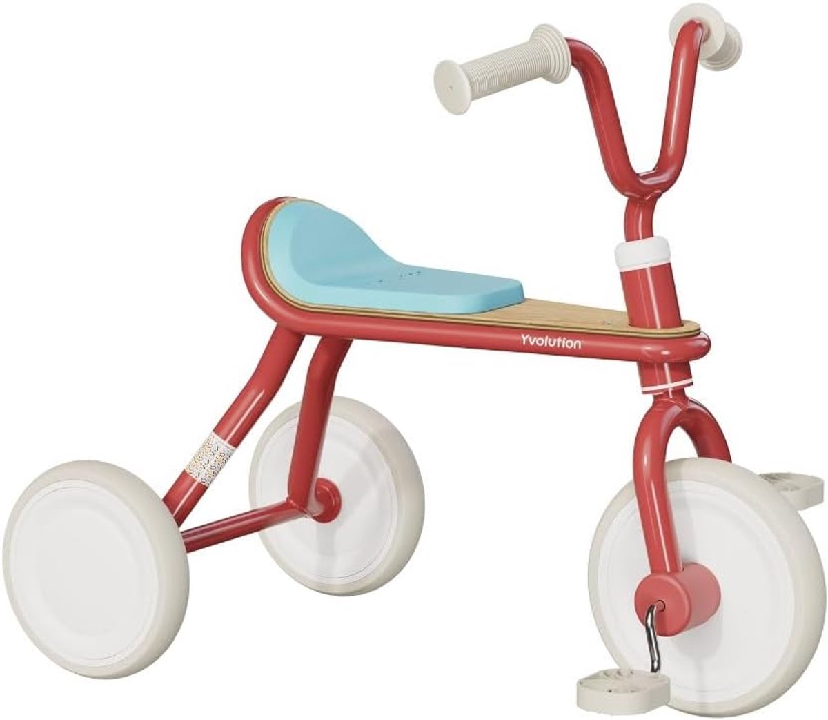Klassieke Driewieler - Kindertrike - Buiten Spelen - Compact Staalframe - 50x30x70 cm - Rood