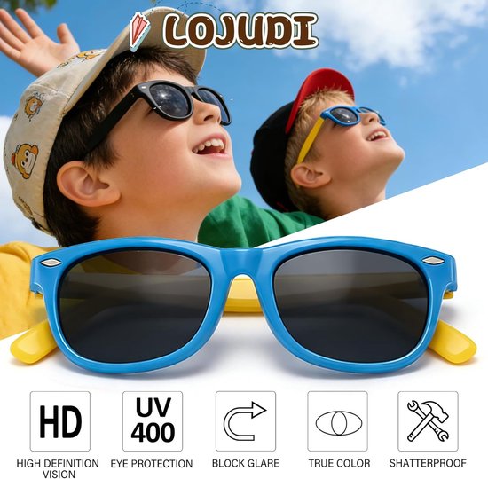 Kinder Zonnebril - Polariserend Flexibel - Buitenactiviteiten Bescherming - UV400 Bescherming - Lens 48mm van Merkloos — afbeelding 3