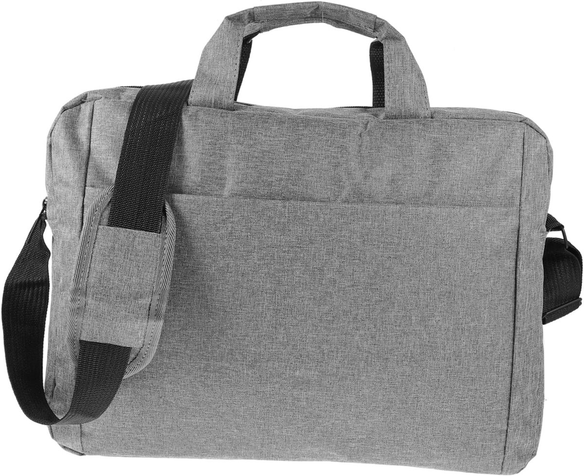 Laptoptas - Schoudertas Notebook - Veilig Vervoer - Waterafstotend Oxford - 39x29x9 cm - Grijs