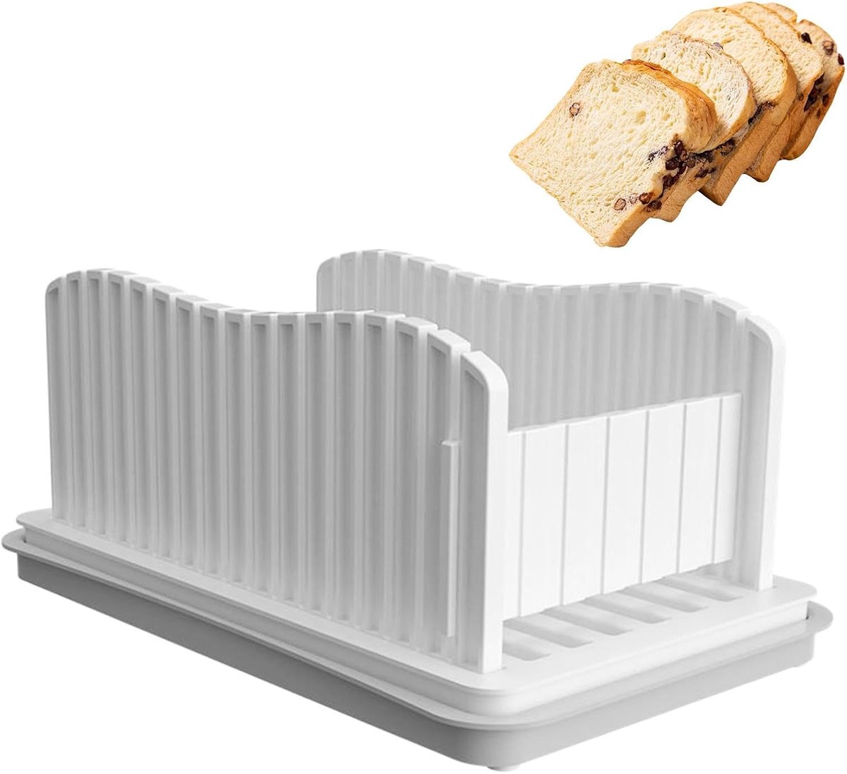 Brood Snijder - Brood Formaat - Gelijkmatig Snijden - Opvouwbaar Compact - 35 x 22 x 6 cm
