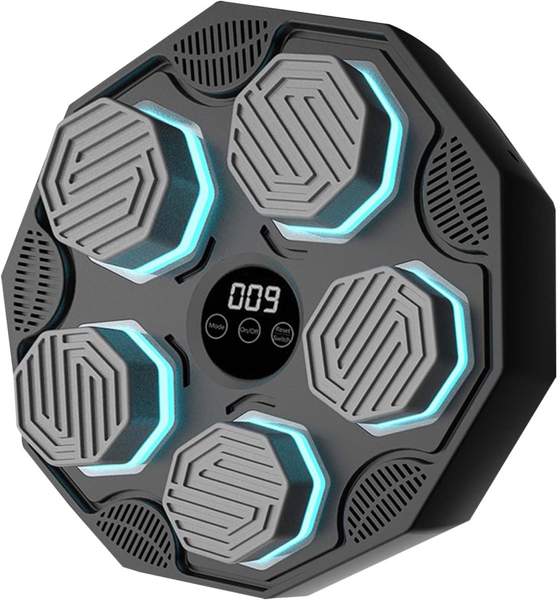 Boksmachine - Fitness Apparaat - Thuis Sporten - Met Muziek Verlichting - 40x40x6 cm