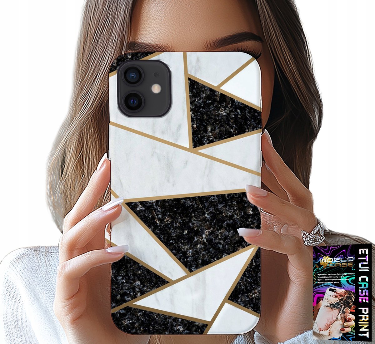 HOESJE VOOR IPHONE 13 MINI - ELEGANT EN MODIEUS DESIGN HOESJE + GLAS