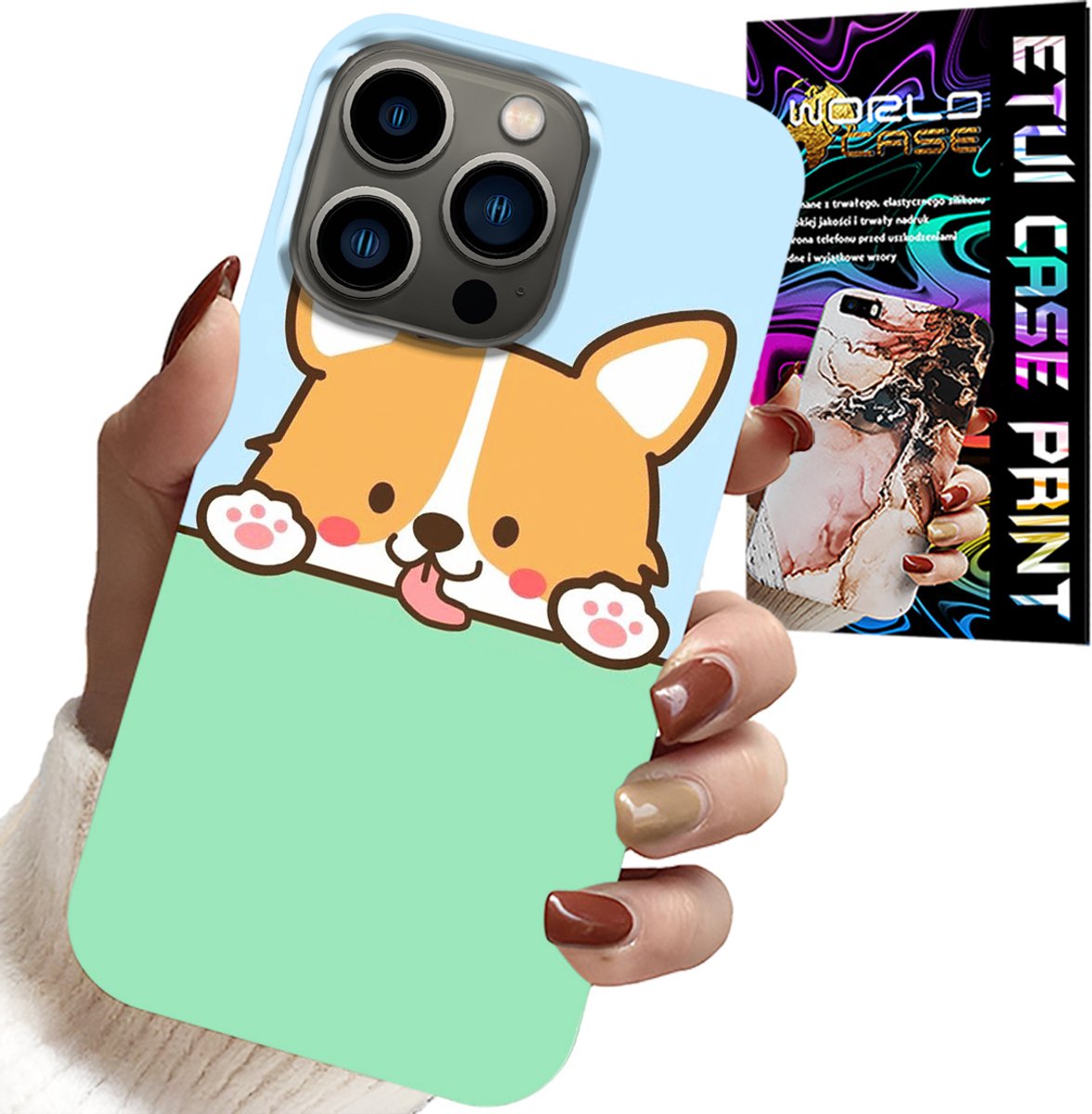 HOESJE VOOR IPHONE 14 PRO MAX - LEUKE HONDEN MET SPROOKJESPATROON