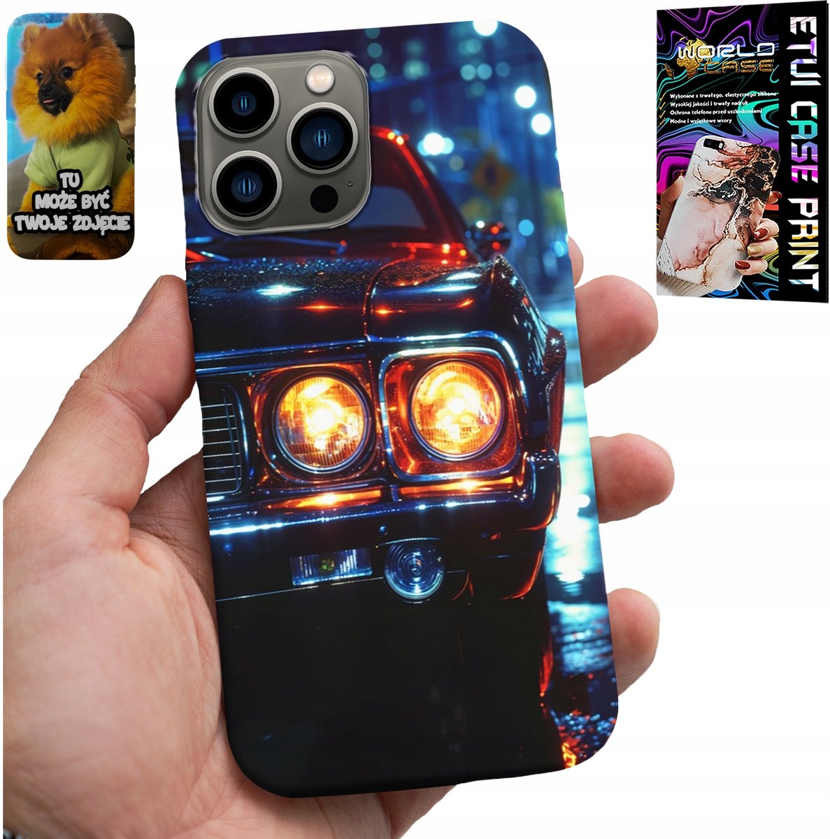 iPhone 13 Pro hoesje - Klassieke auto's, klassieke voertuigen, patronen