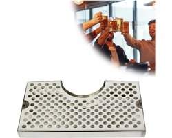 Lekbak RVS - Metalen Bak - Bier Tappen - Afneembaar Deksel - 30x17cm - Zilver