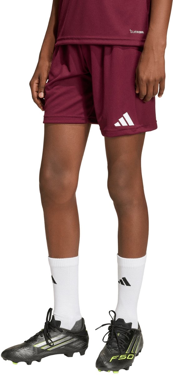 adidas Short Kinderen Entrada 26 Bordeauxrood - Maat 116cm