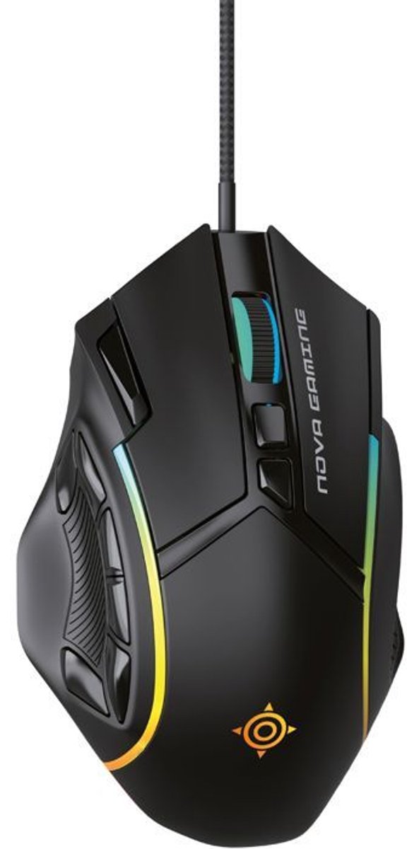 Gamingmuis - Bedraad - Nova Gaming - Virgo - RGB LED - Zwart