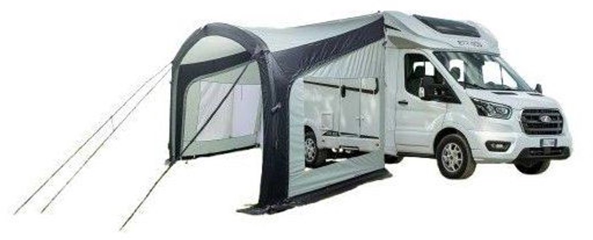 Opblaasbare Sun Sun Sun Sun - Set van 2 Ombréa luchtwanden - Bestendig 150D polyester - Heldere kristalramen