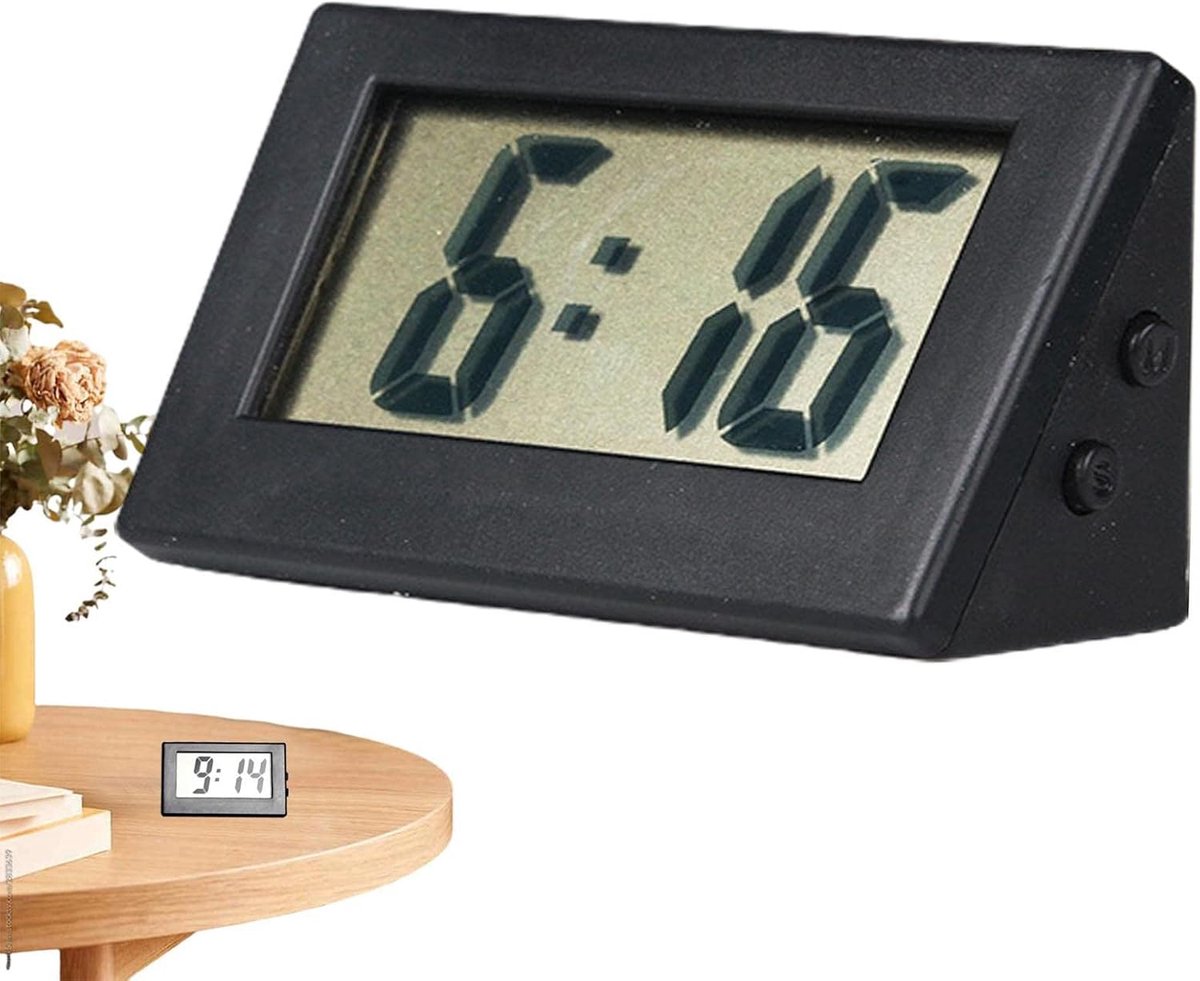 Digitale Wekker - Elektrische Klok - Stil Werken - Batterij Aangedreven - 5.5 x 2.5 cm