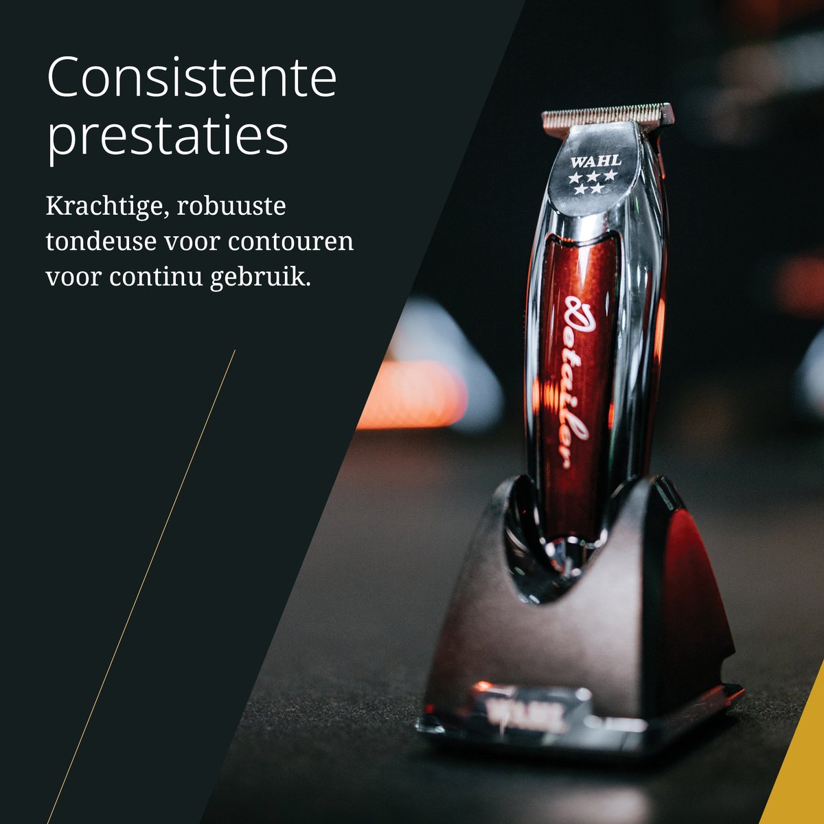 Wahl Draadloze Detailer LI Haartondeuse - Krachtige Tondeuse met Extra Breed T-Mes voor Randjes Lijnen en Detailwerk thumbnail 6