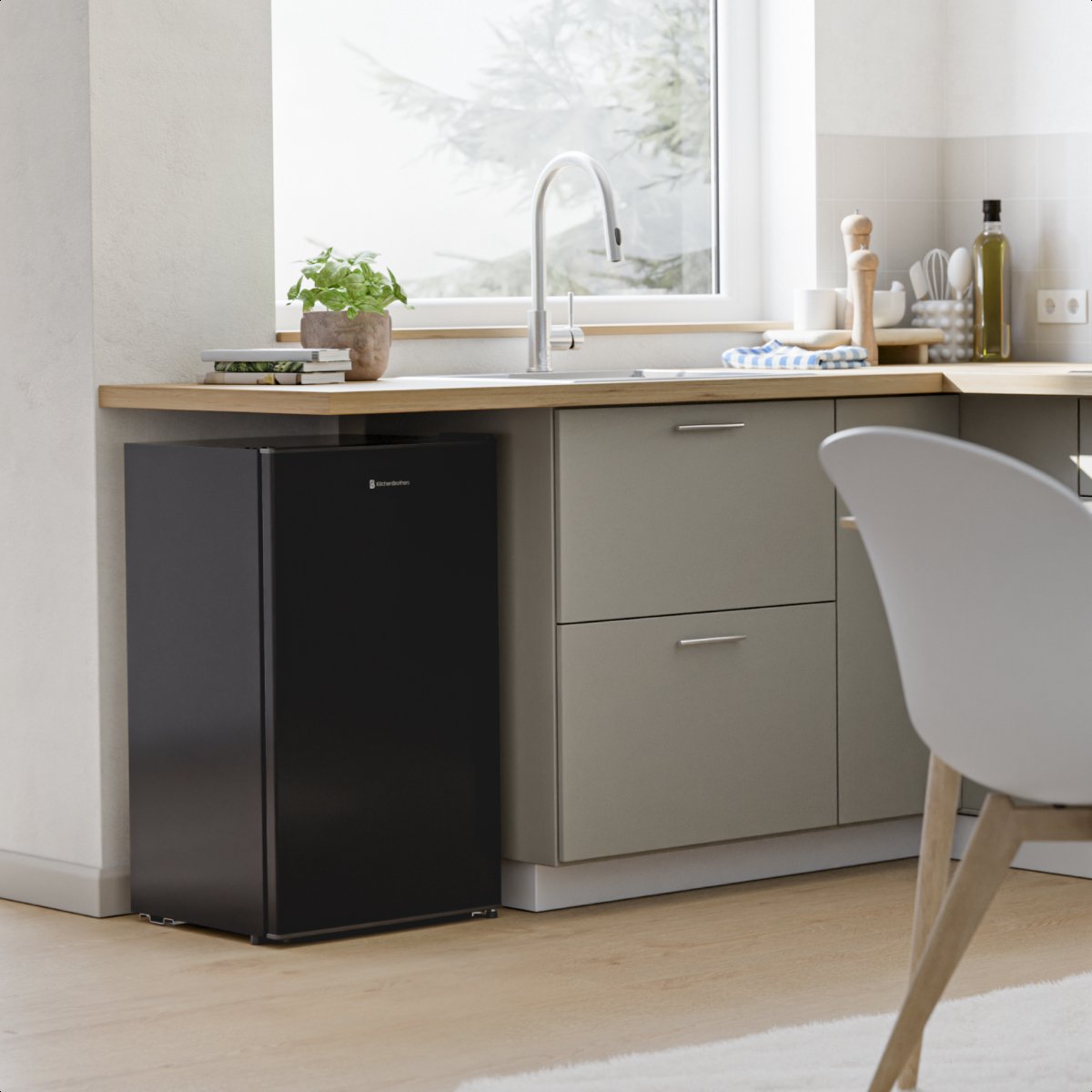 KitchenBrothers Koelkast - 92L - Tafelmodel - IJskast - Frigo - Vrijstaand - Zwart — afbeelding 7