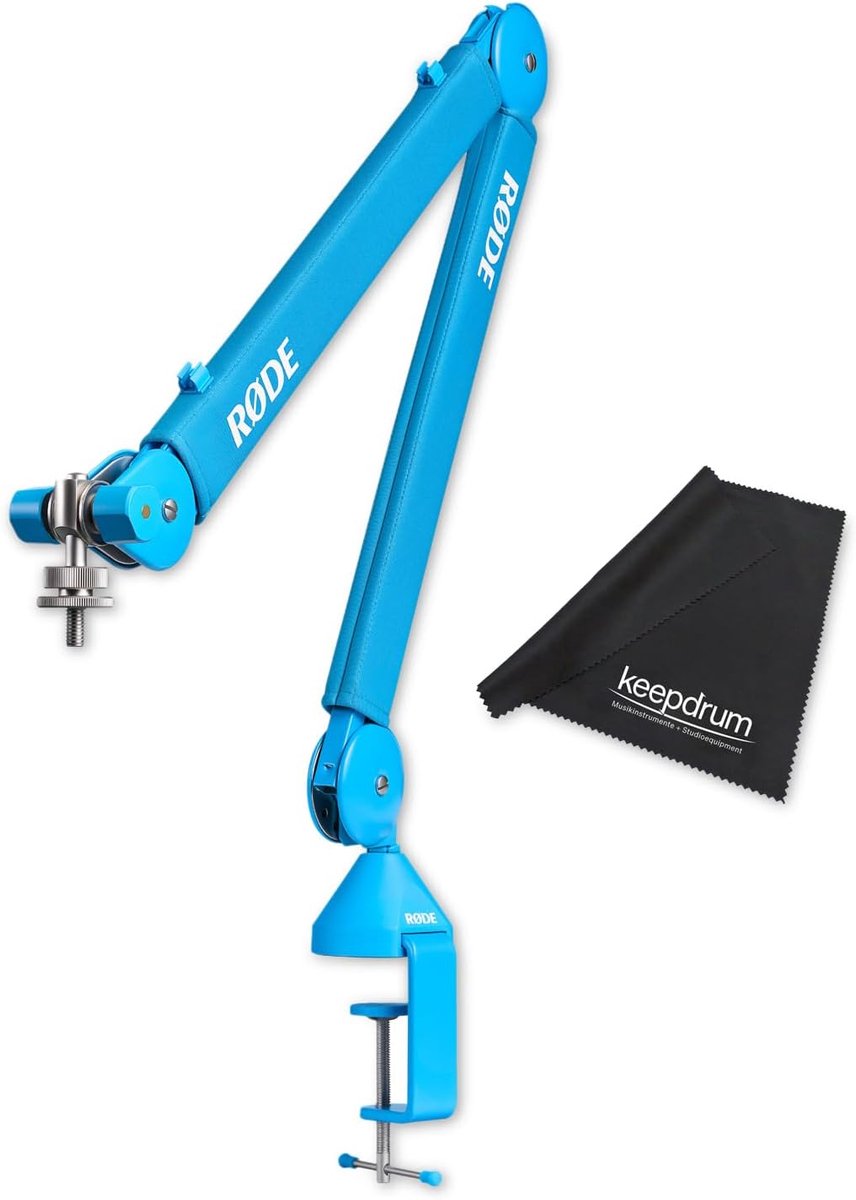 Microfoonarm Tafel - Studio Arm - Content Creatie - Geruisloze Bedienen - 94cm Bereik - Blauw